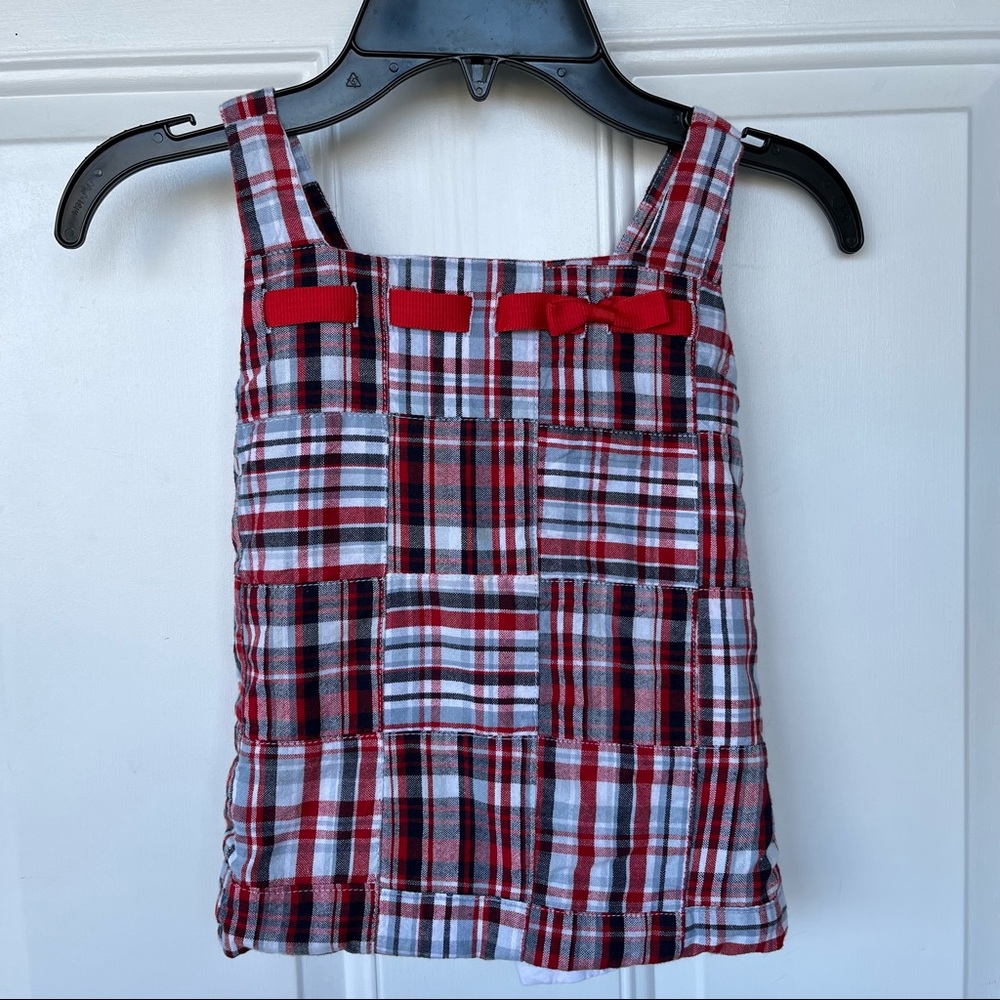 •Hartstrings• Girl's Sleeveless Madras Plaid Top - Size 6X